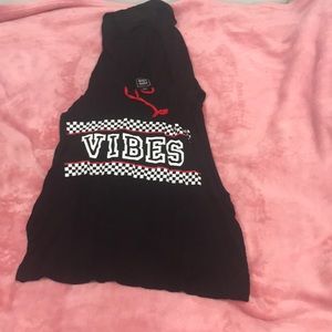 Hooded punk tank top rock and roll checkers